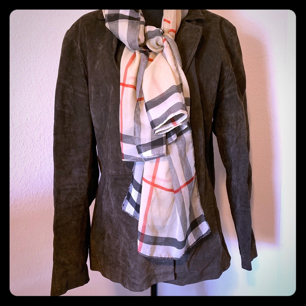 Rich brown suede jacket Siena.   (023)